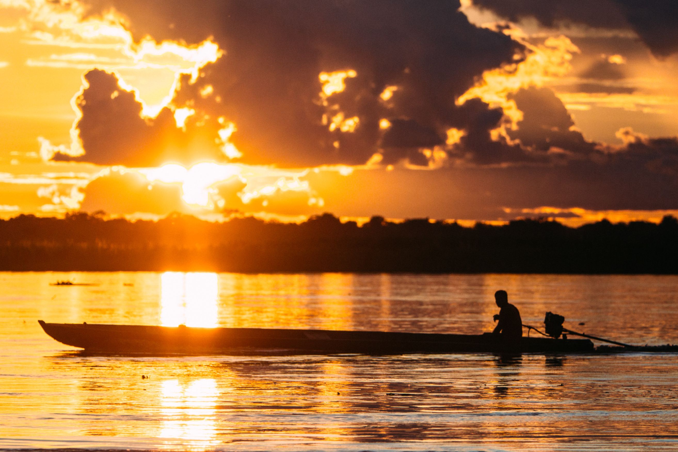Amazonian Villager on the River