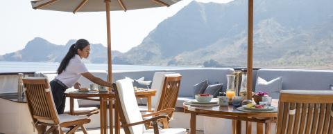 Outdoor dining area