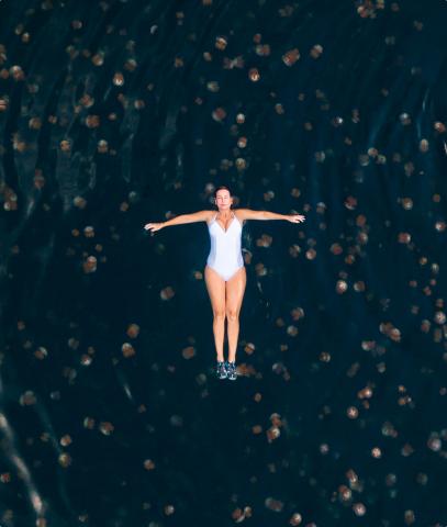 Swimming wIth Jellyfishes