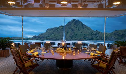Outdoor dining area