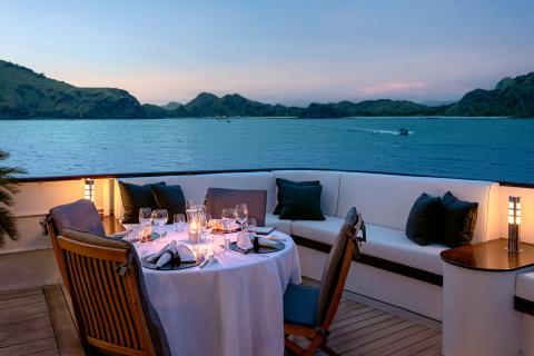 Outdoor dining area