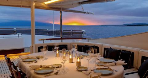 Outdoor dining area