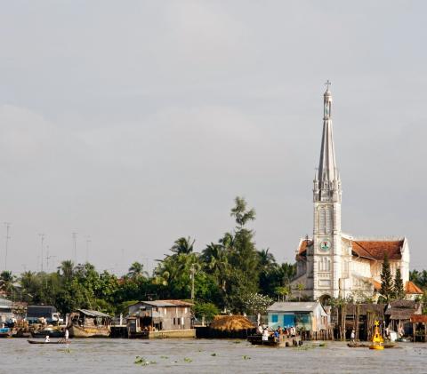 Civilization along the riverbank
