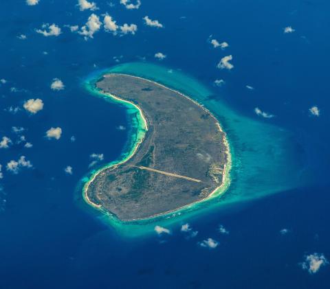 Aerial View of Aldabra