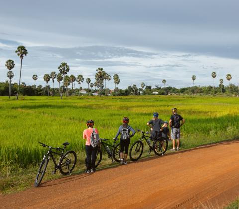 Cycling through the Vietnamese and Cambodian countryside
