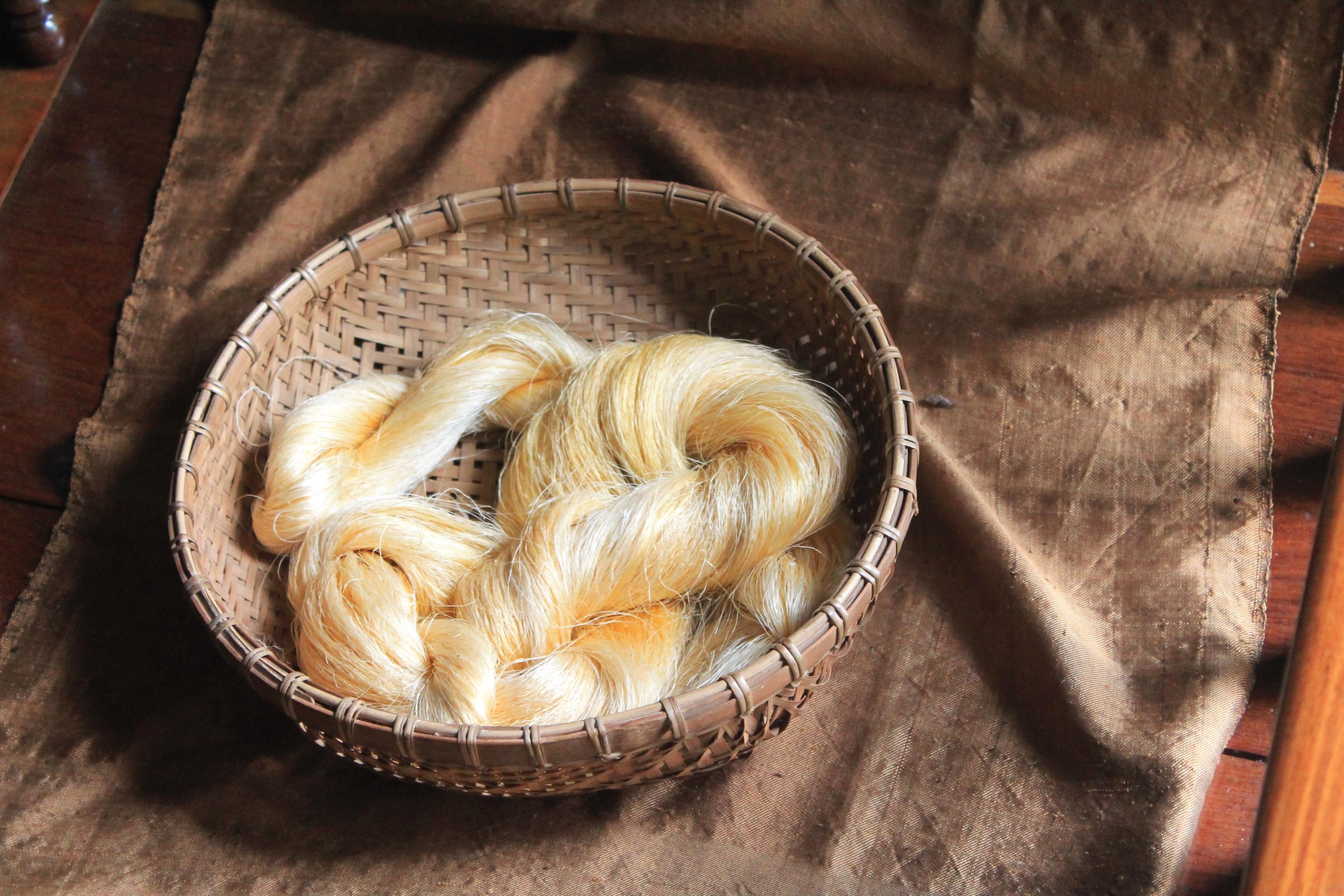 Silk weaving