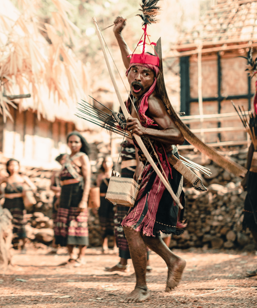 tribal man maumere